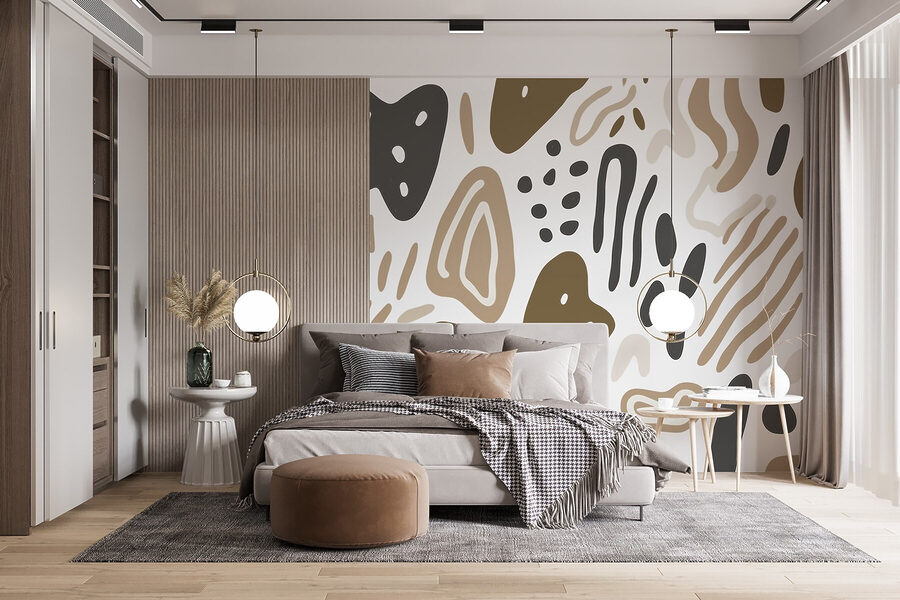 Fototapeta Wall murals Pattern of brown and black spots