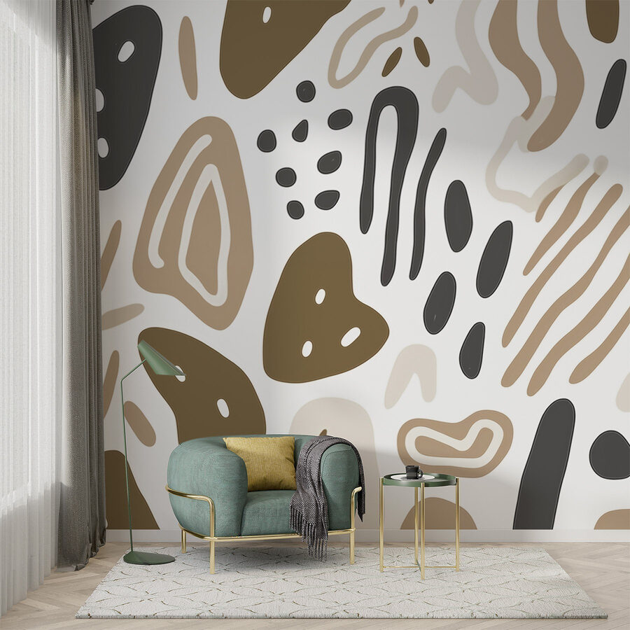Fototapeta Wall murals Pattern of brown and black spots - Image 2