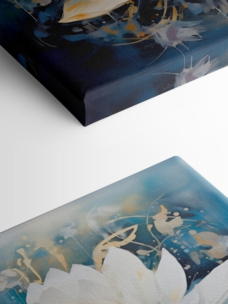 Painting of a white flower