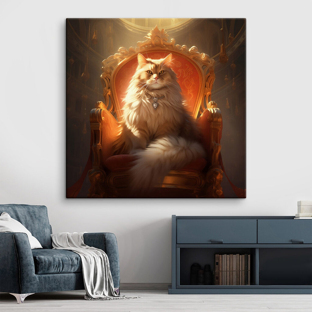 s44250pig105 1024x1024 - Kočka sedící na židli - tegory