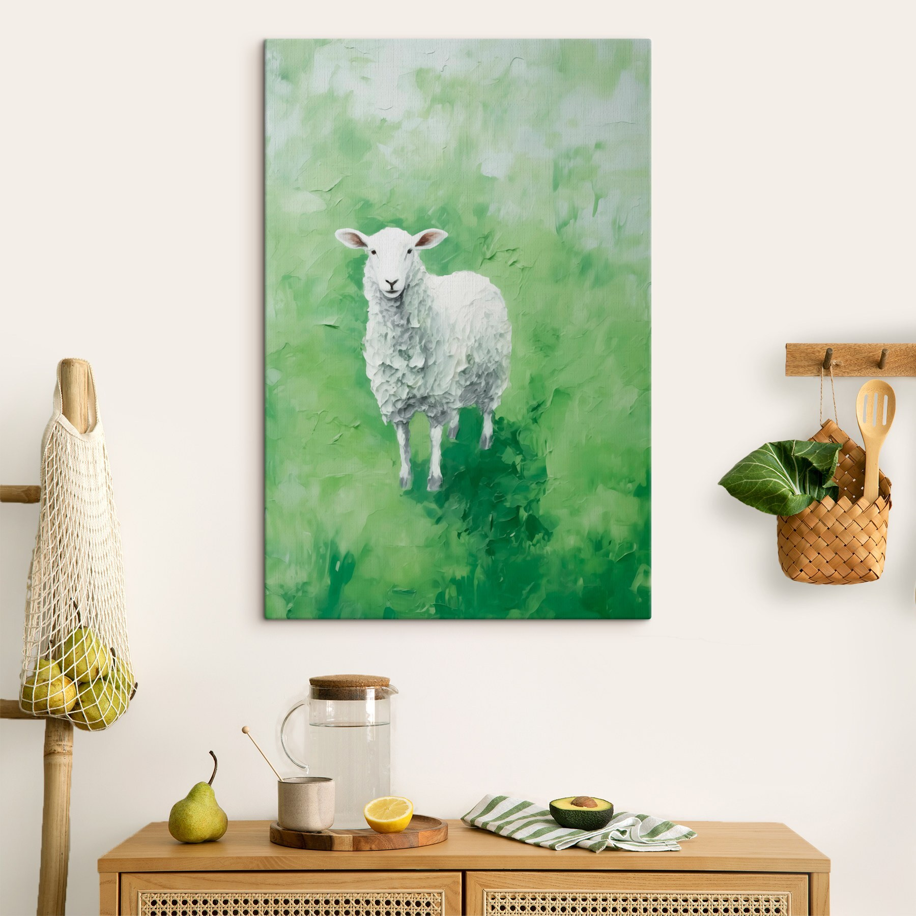Painting of a sheep