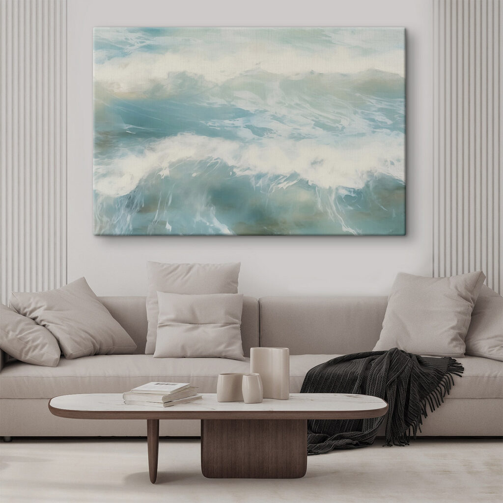 Gentle waves dance on tranquil waters