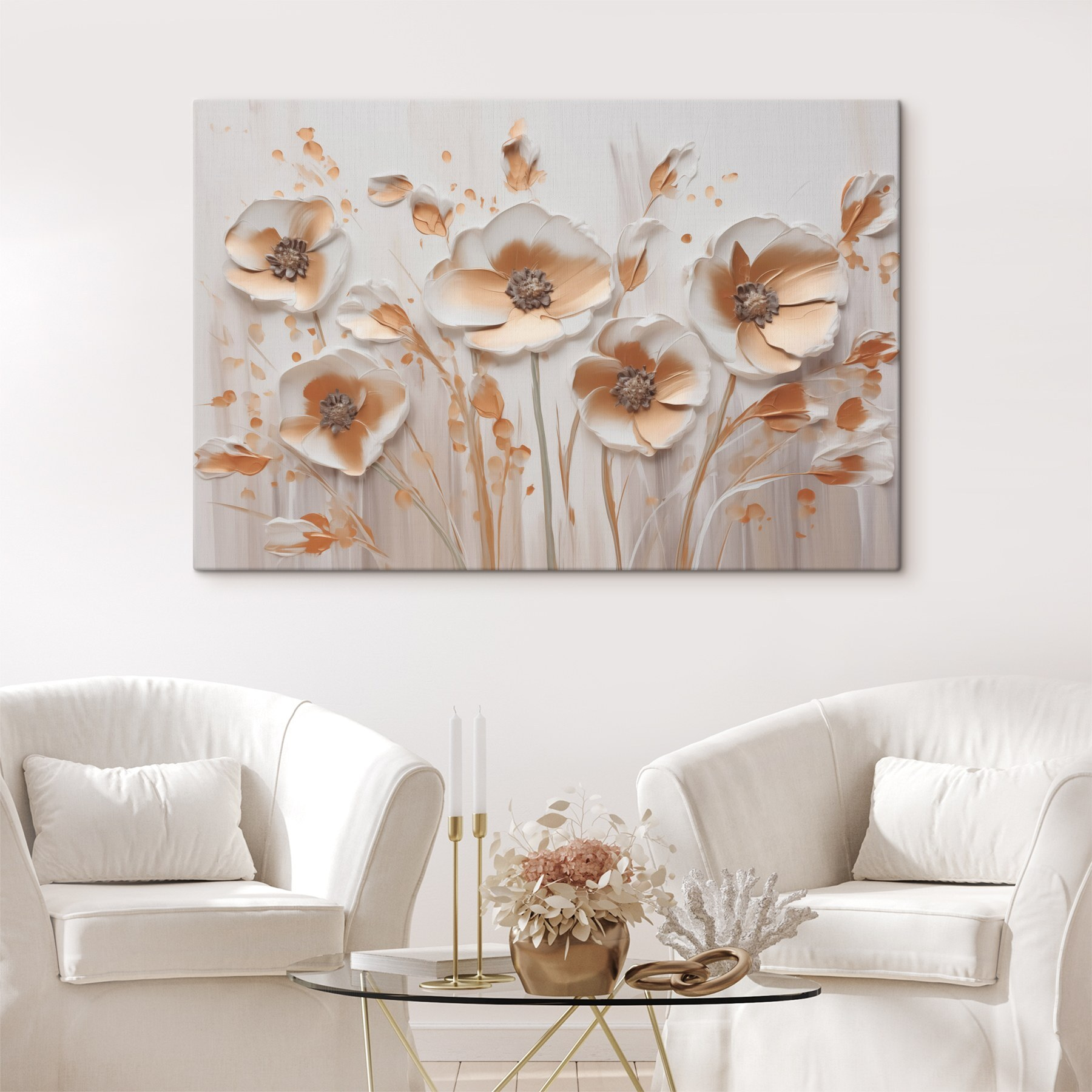 Delicate blooms in soft tones