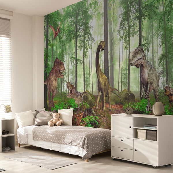 Skupina dinosaurů v lese Skupina dinosaurů v lese
