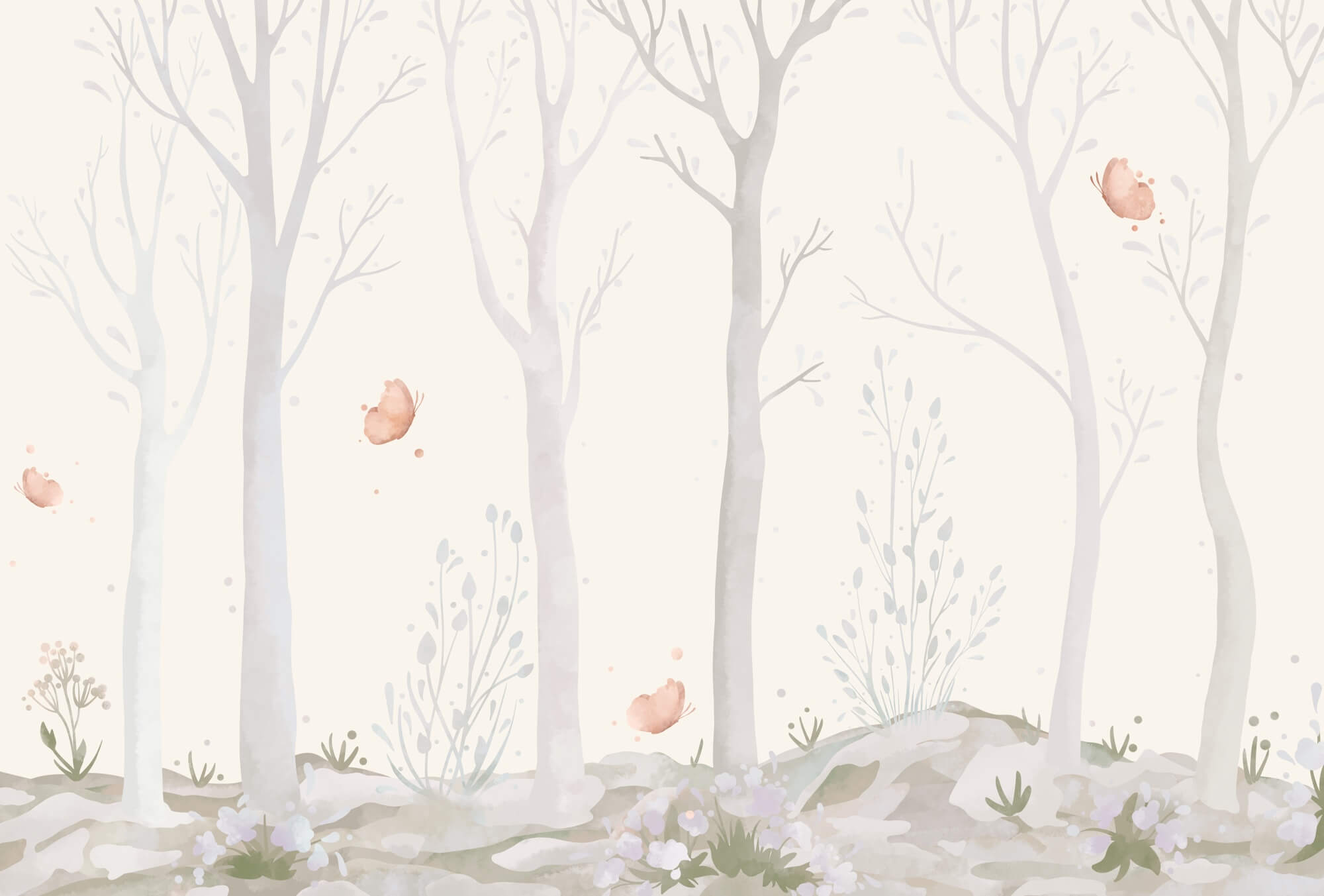 t00001p - Skupina stromů s motýly - tegory