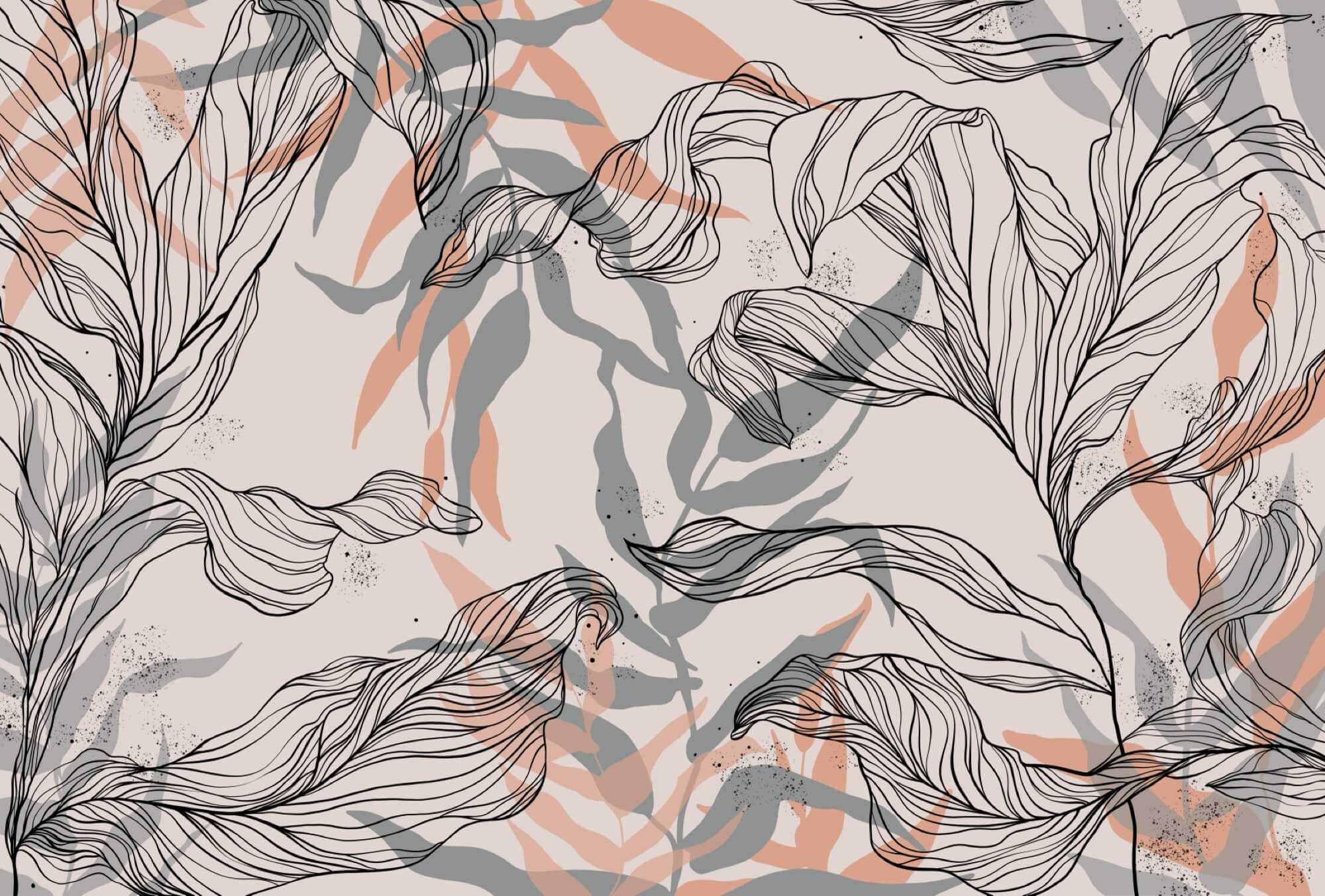 t00009p - Vzor listů a větví - tegory