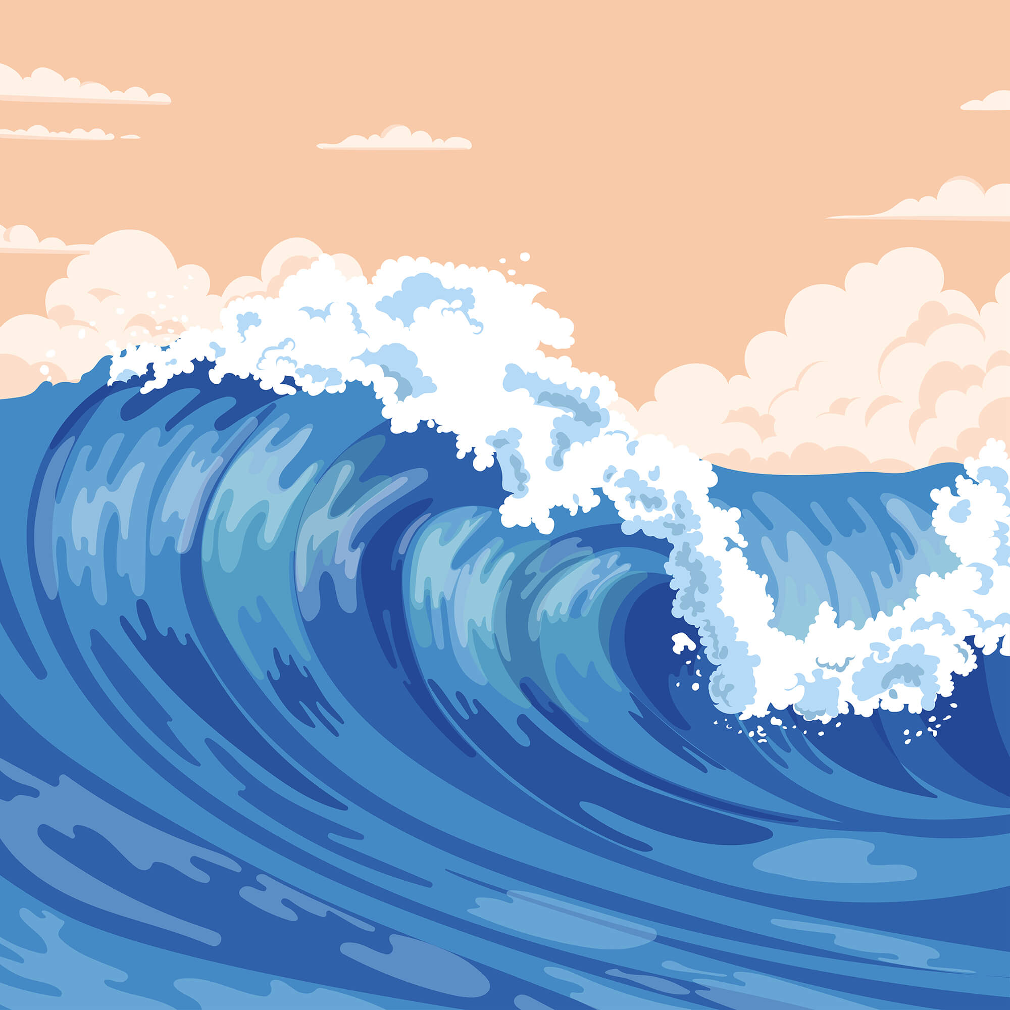 t00043p - Velká vlna se zpěněnými vlnami - tegory