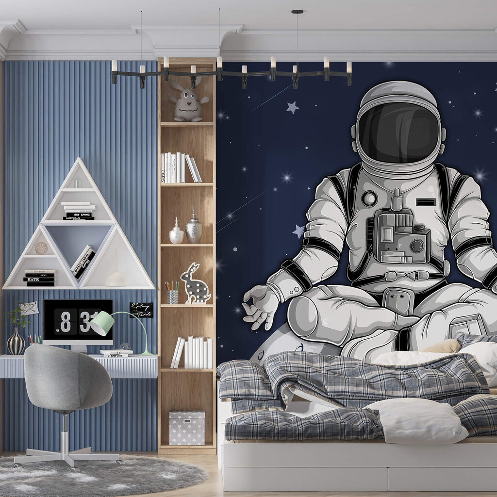 Astronaut sedící na Měsíci