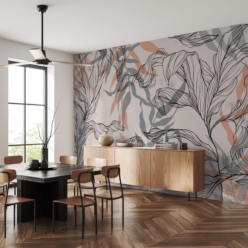 Vzor listů a větví