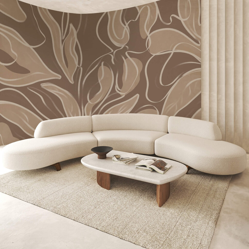 Měkké organické tvary v neutrálních tónech Měkké organické tvary v neutrálních tónech