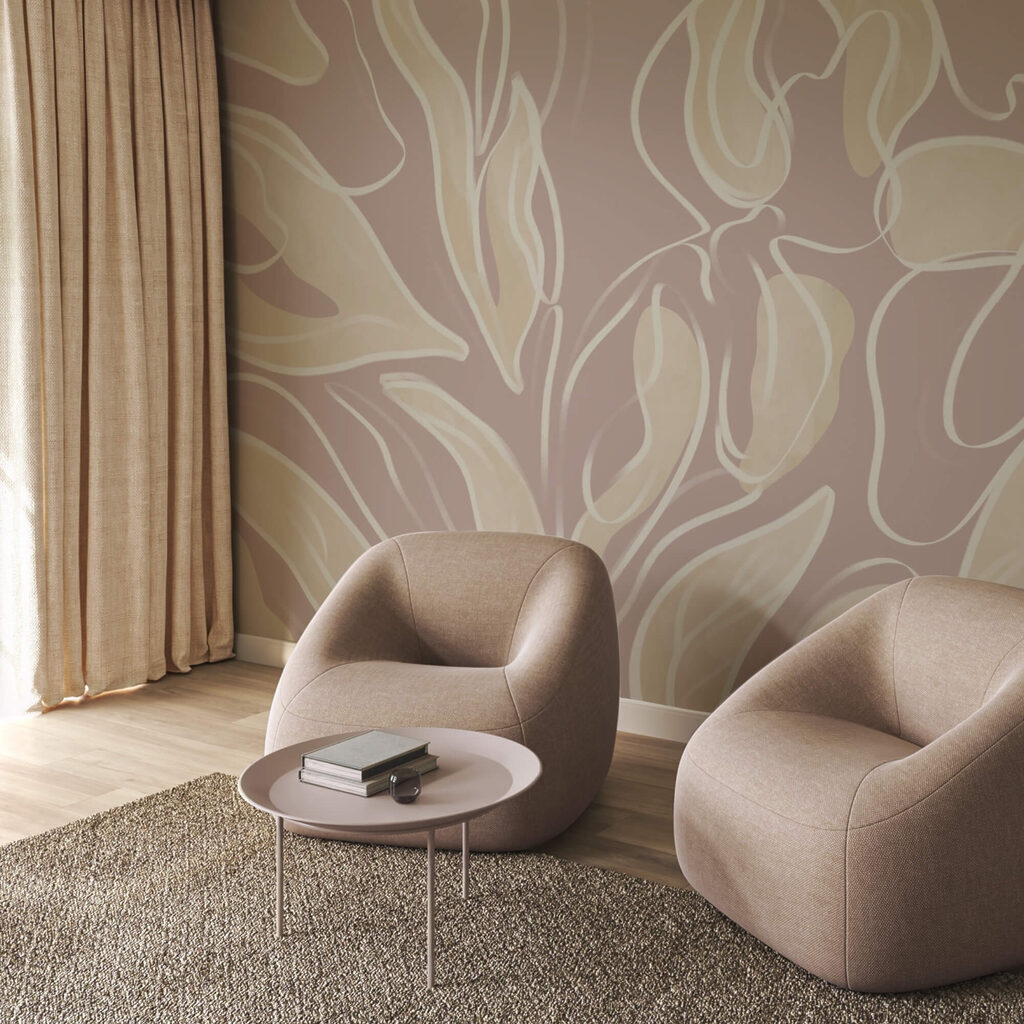 Vzor listů inspirovaný přírodou