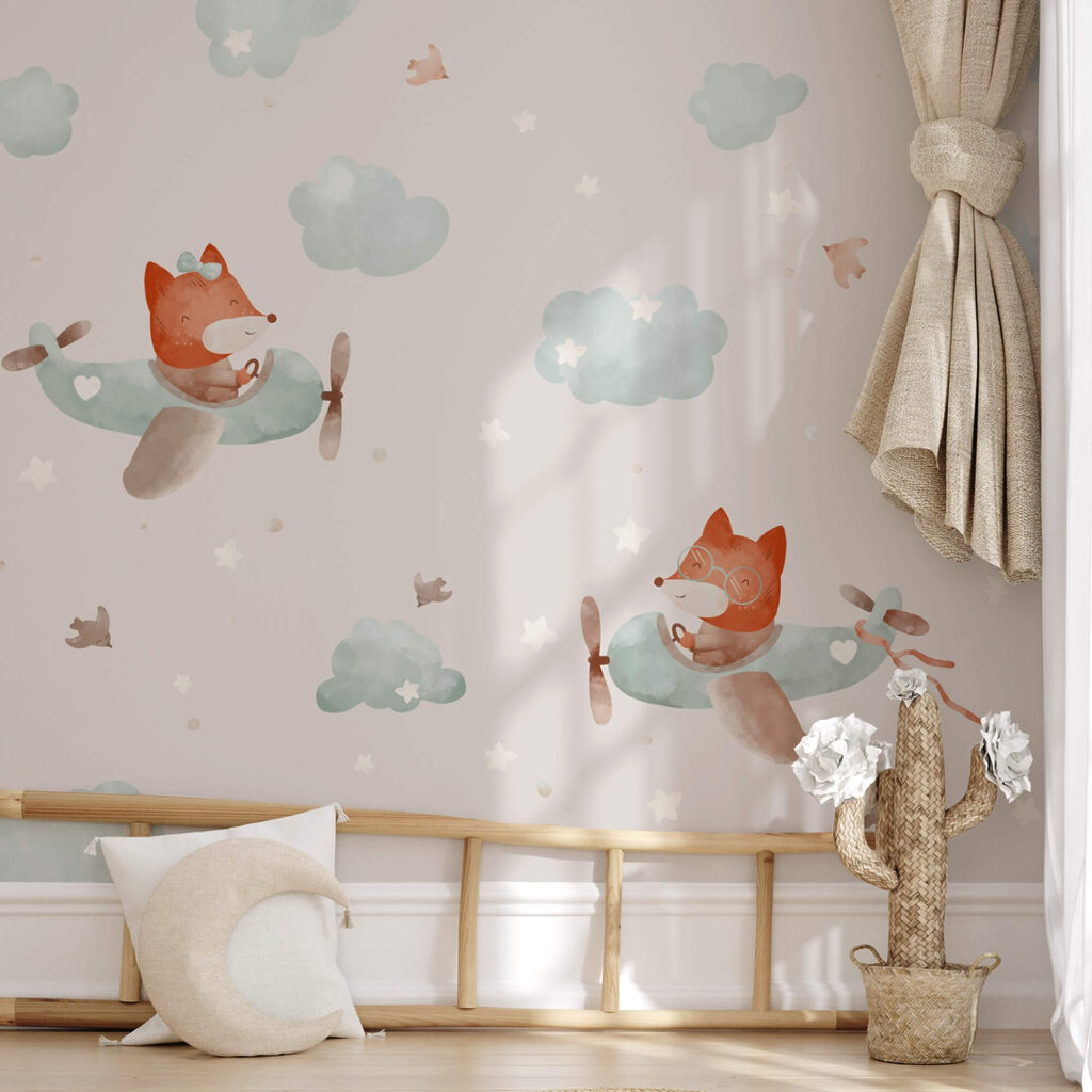 Vzor lišek létajících na letadlech