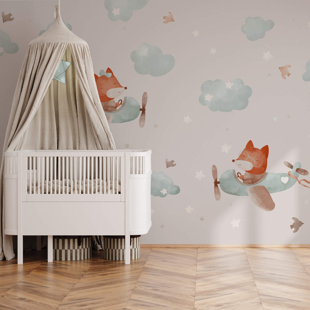 Vzor lišek létajících na letadlech