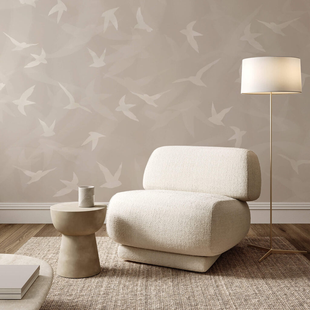 Bílí ptáci létající ve vzduchu