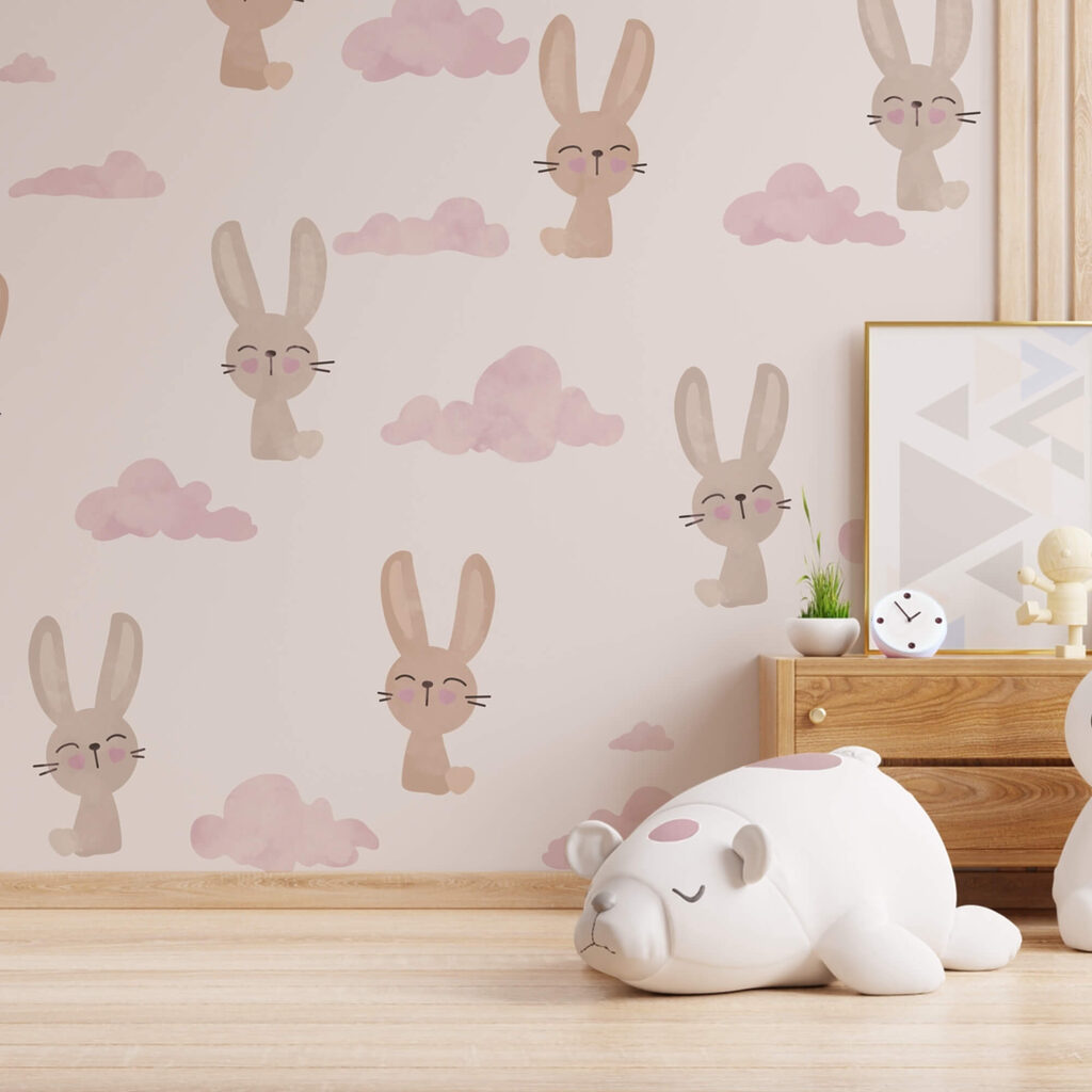 Vzor králíků a mraků