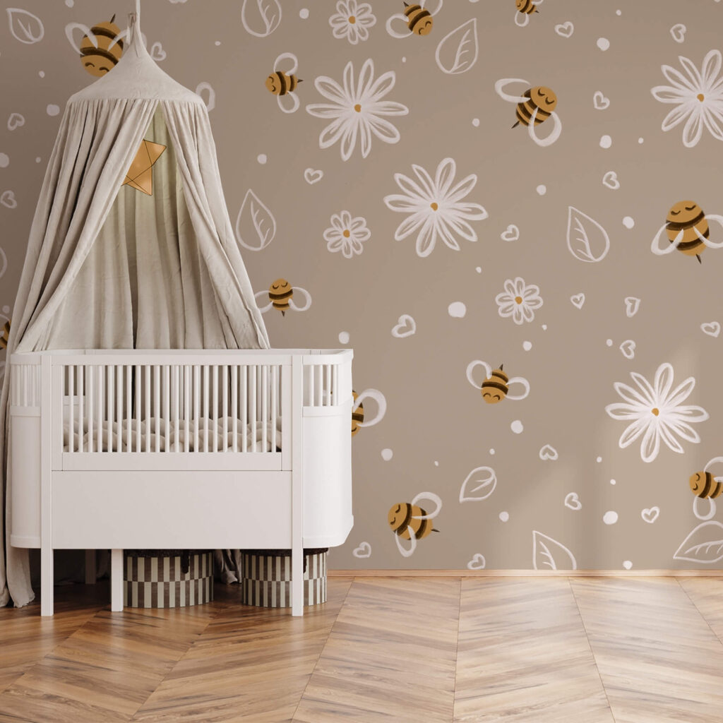 Vzor včel a květin Vzor včel a květin