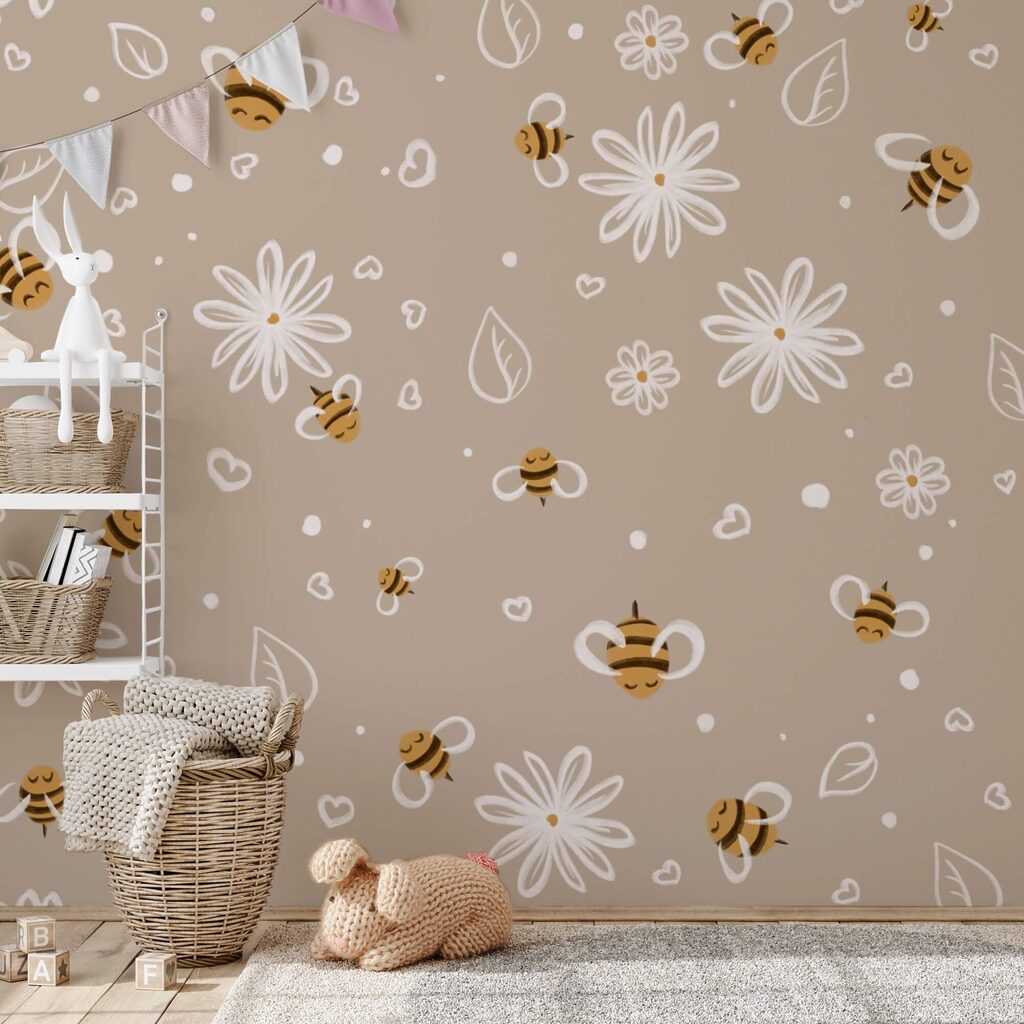 Vzor včel a květin Vzor včel a květin