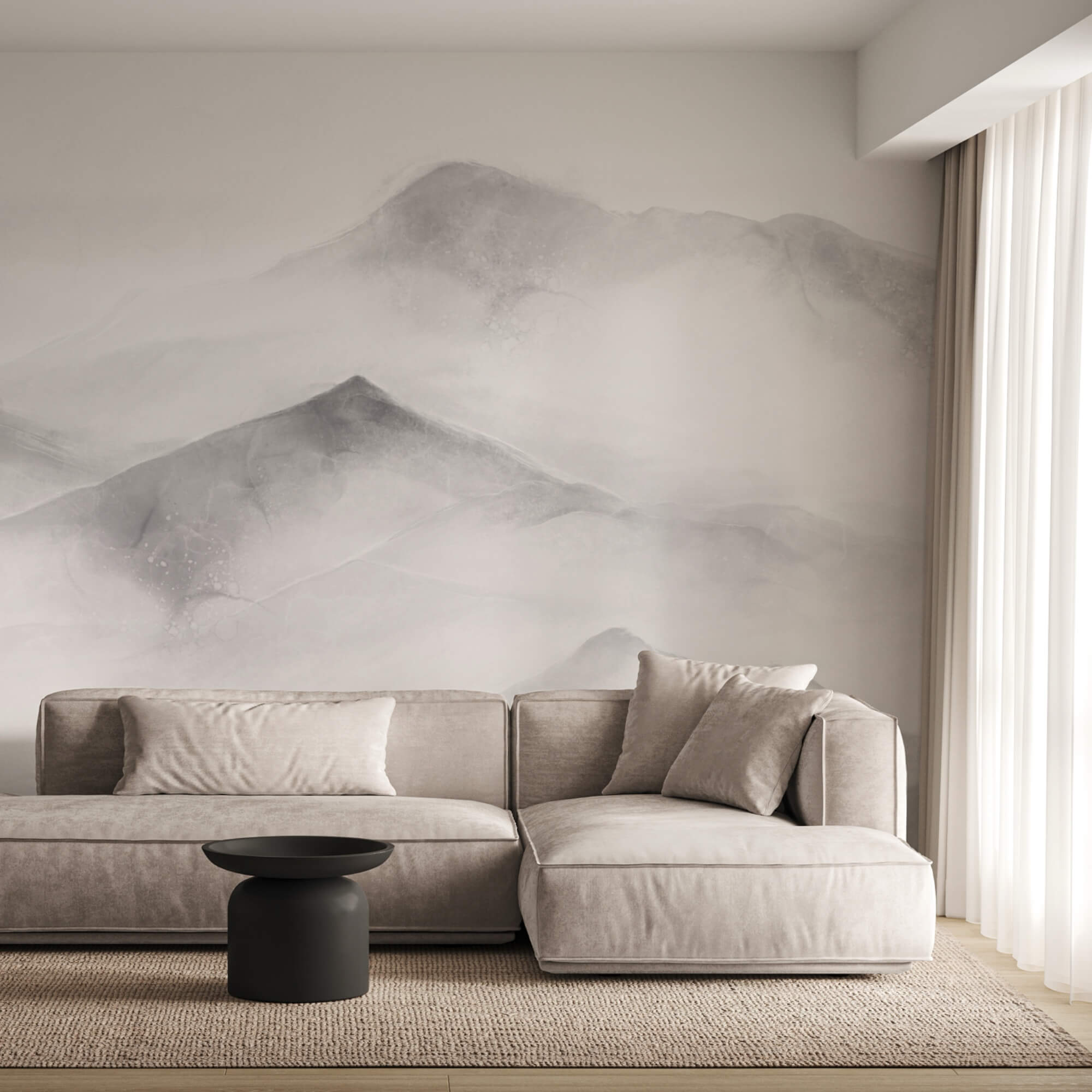 Bílé a šedé pohoří