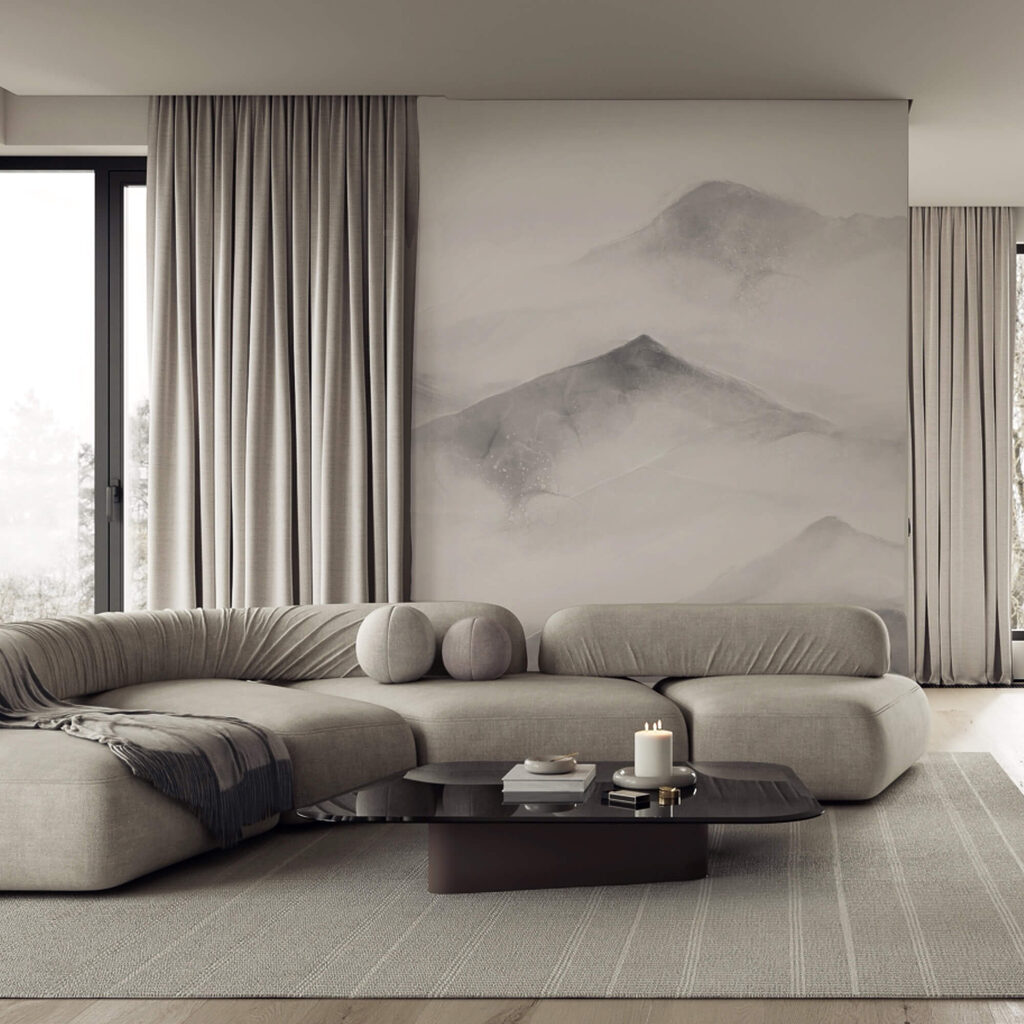 Bílé a šedé pohoří