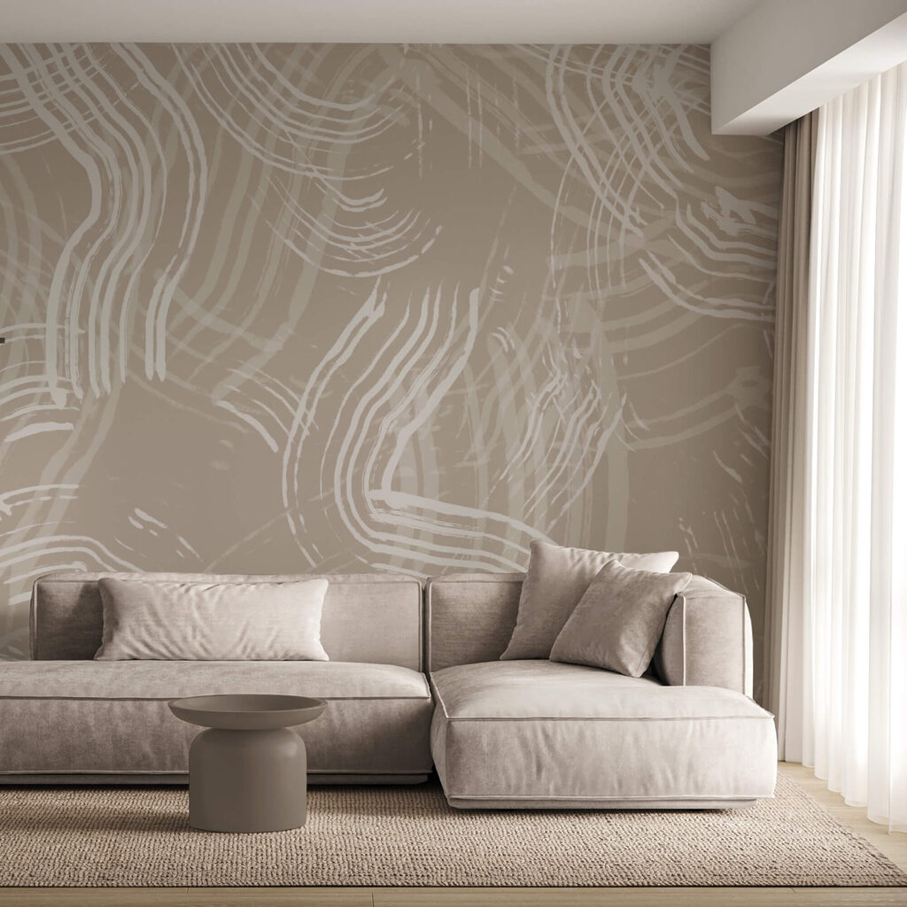 Bílé čáry na hnědém pozadí