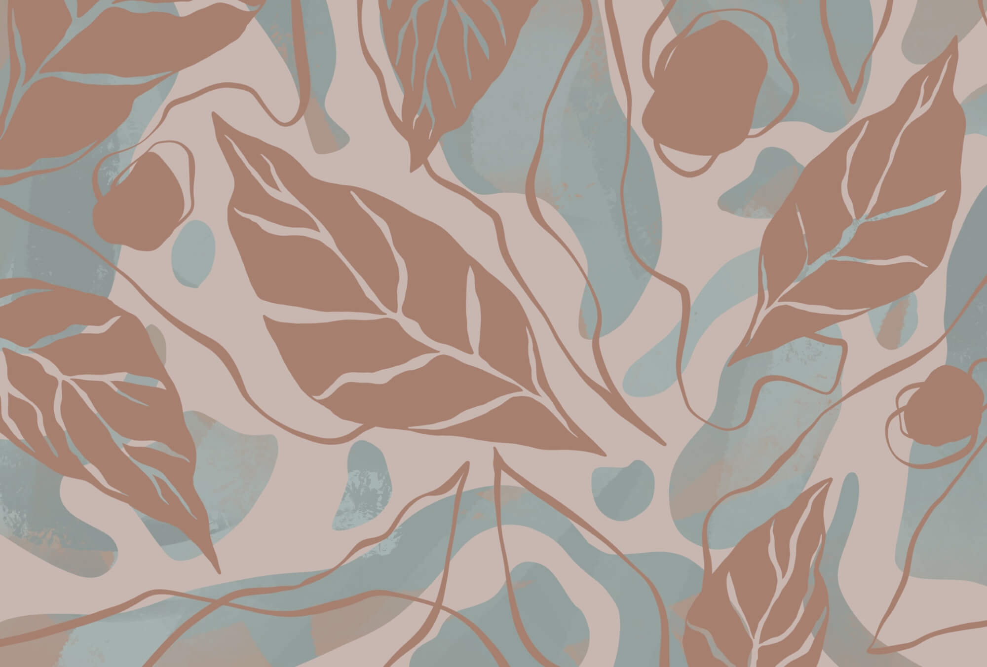 Pattern of leaves and bubbles Pattern of leaves and bubbles