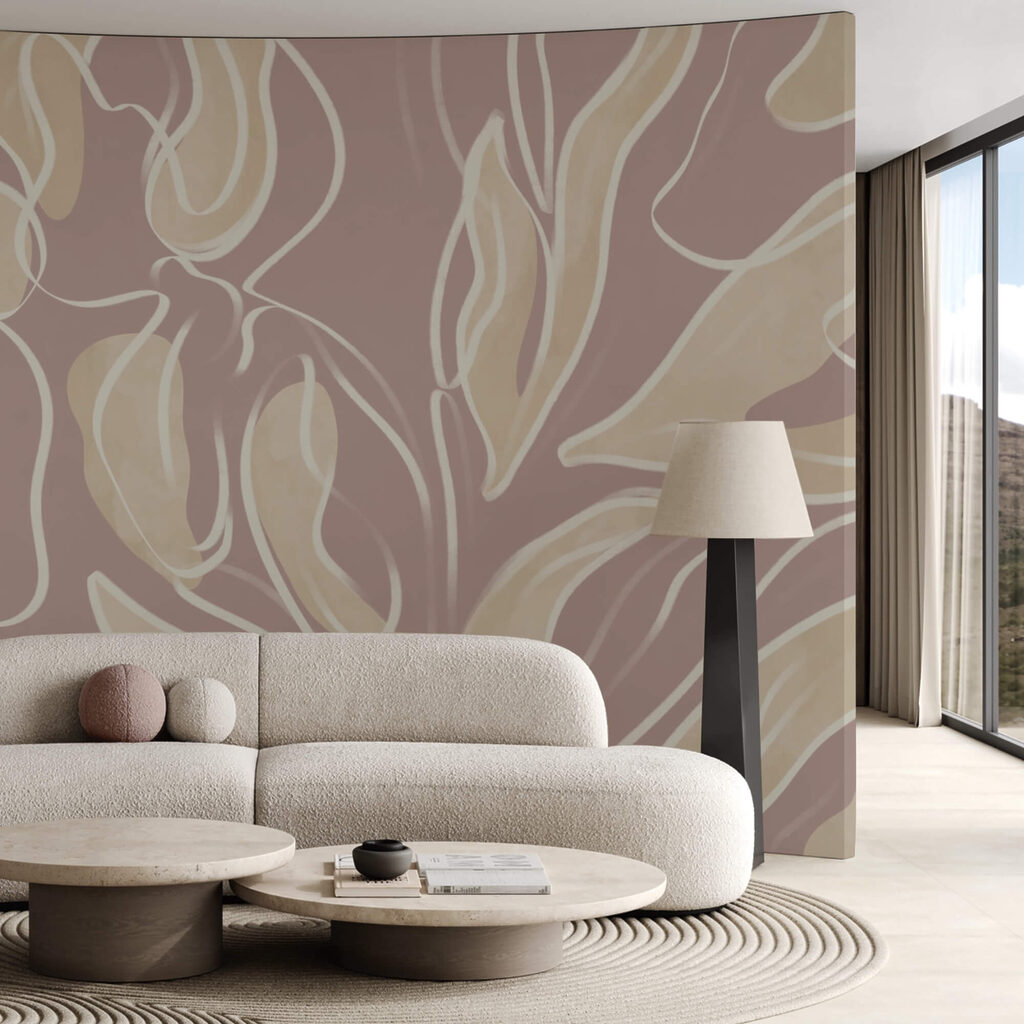 Vzor listů inspirovaný přírodou