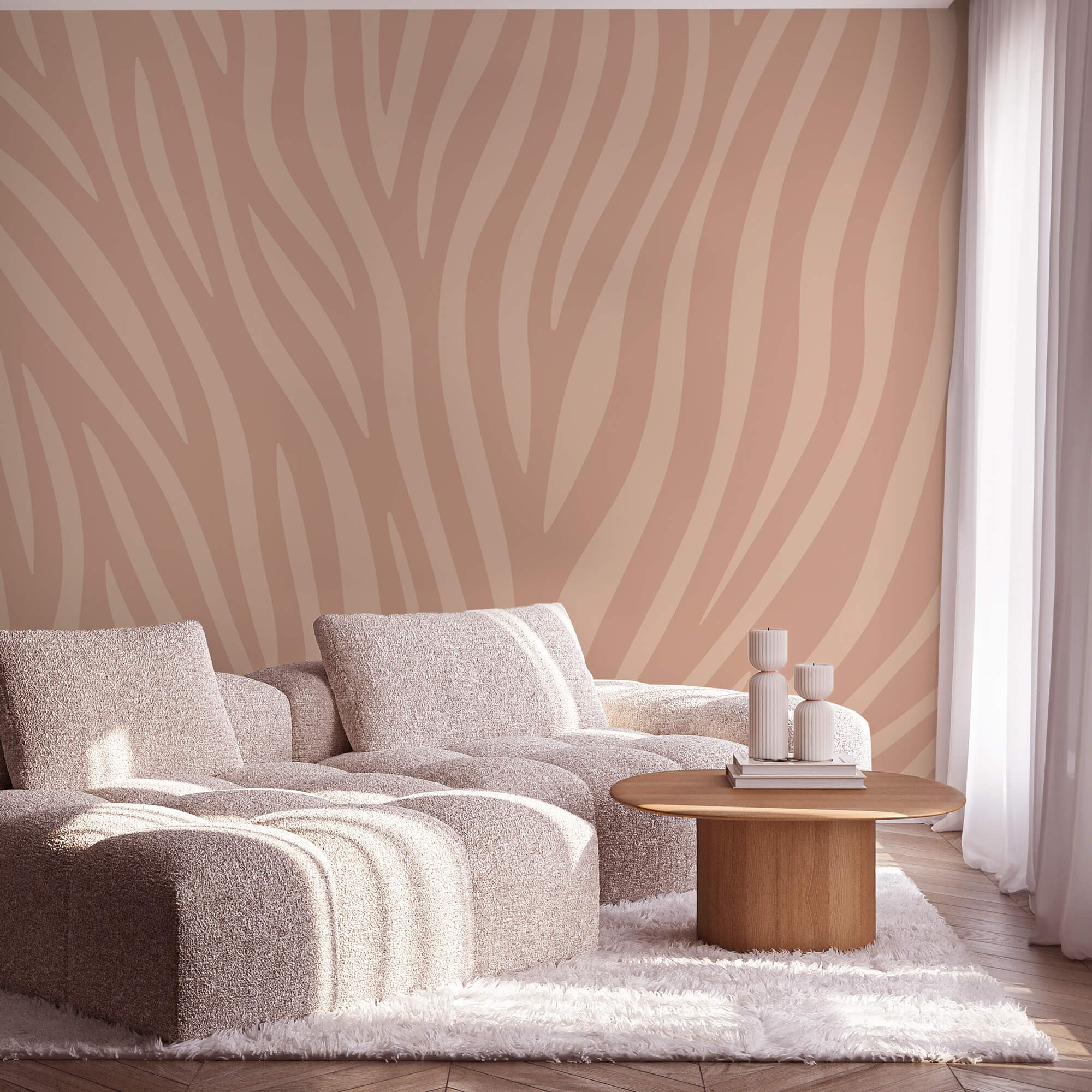 Plynulé linie v jemných odstínech