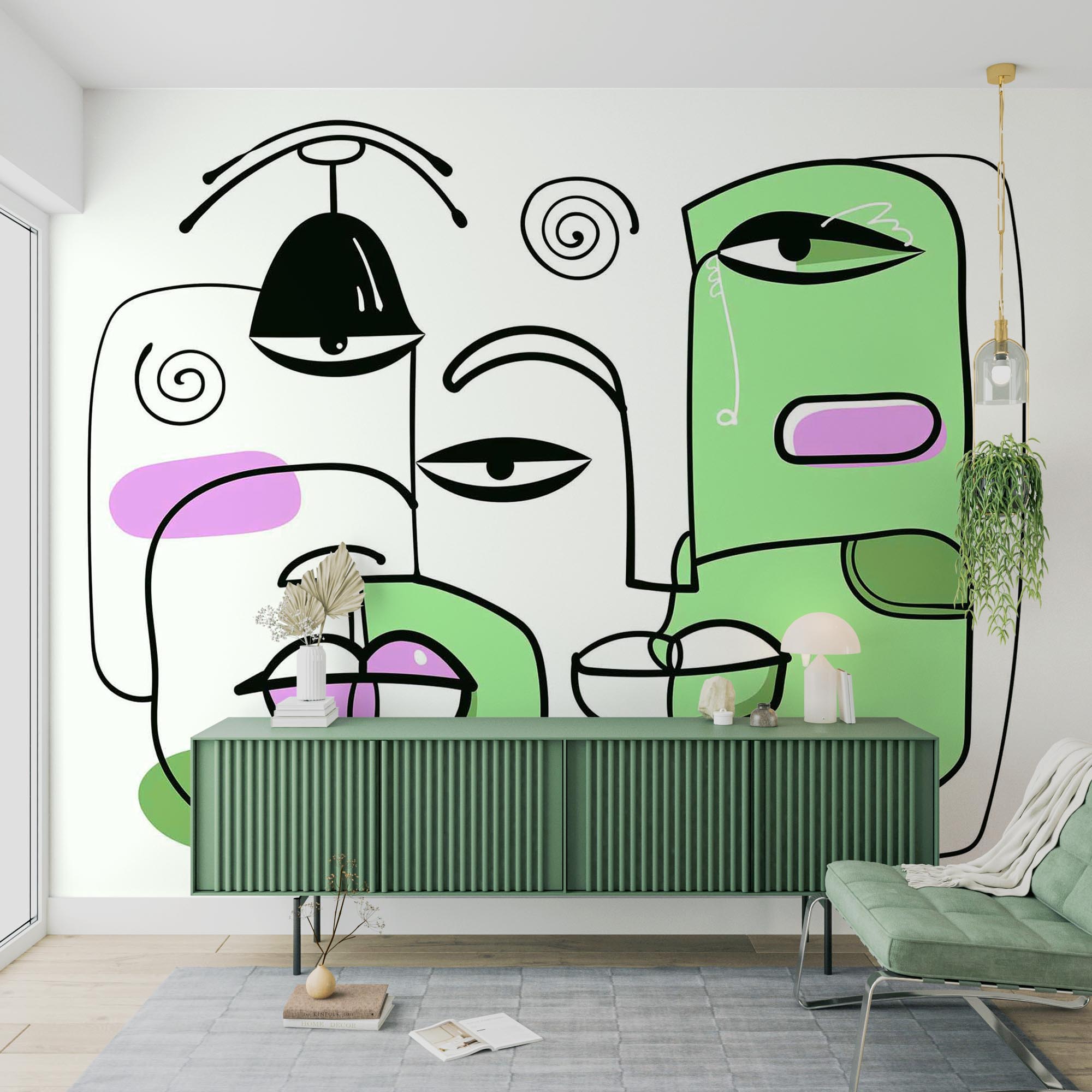 Kresba obličejů a rtů