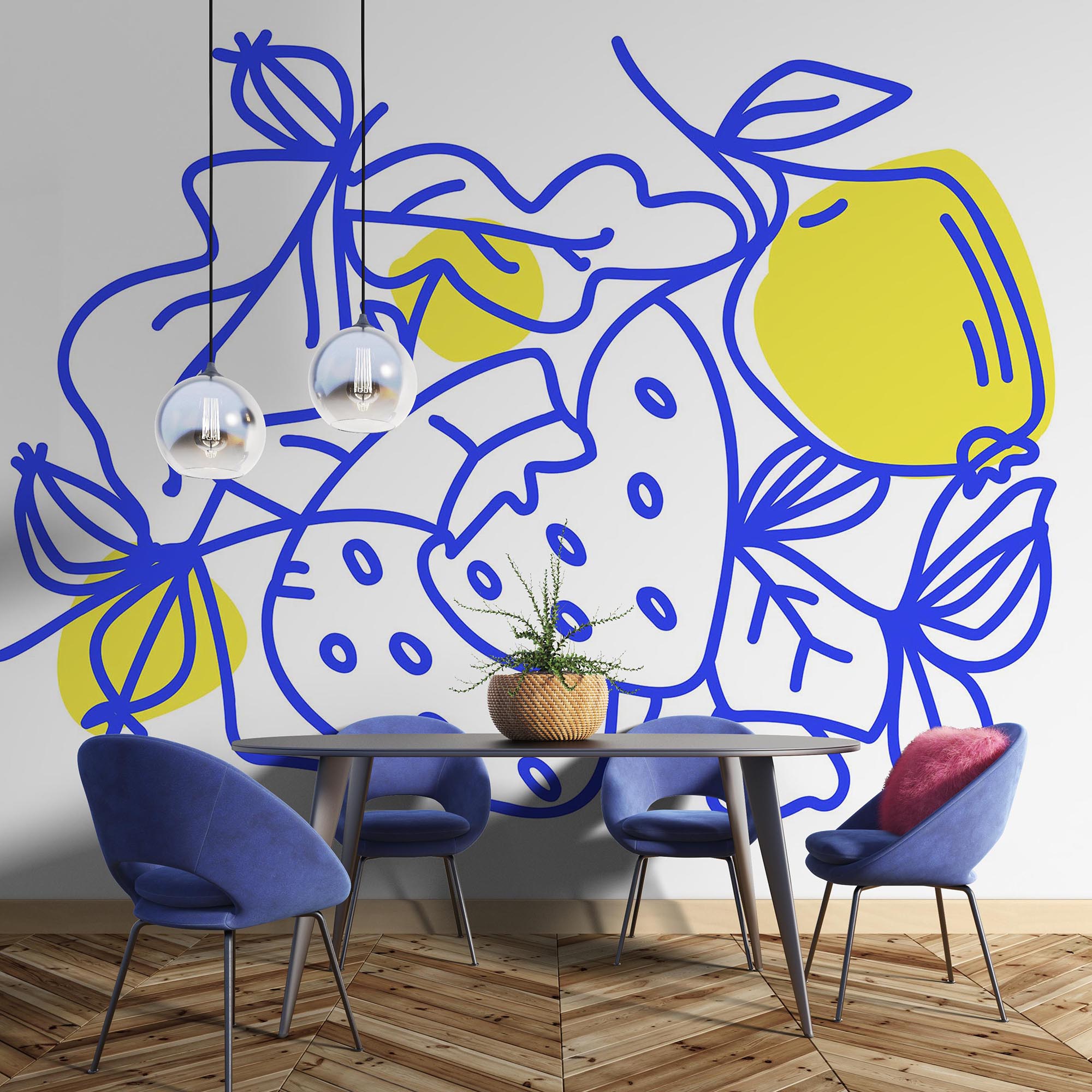 Kresba plodů a listů