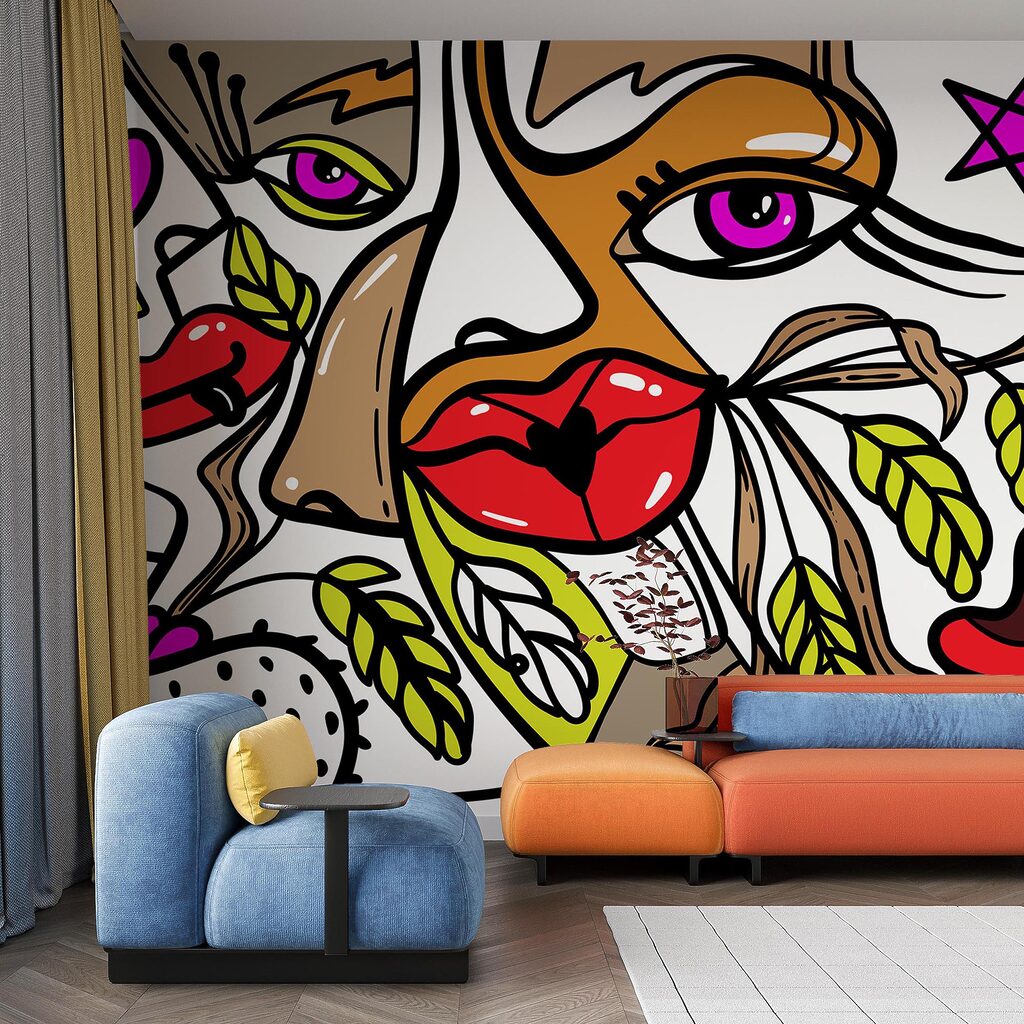 – Živá tvář s výraznými vzory