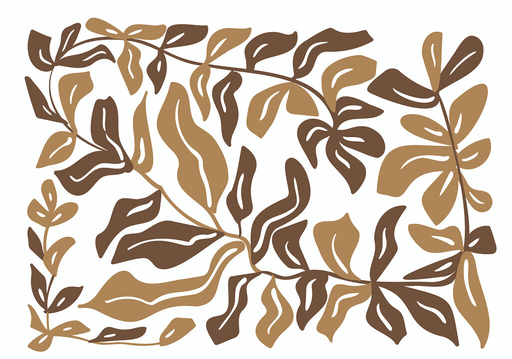 Wall murals Brown and tan leaves Wall murals Brown and tan leaves