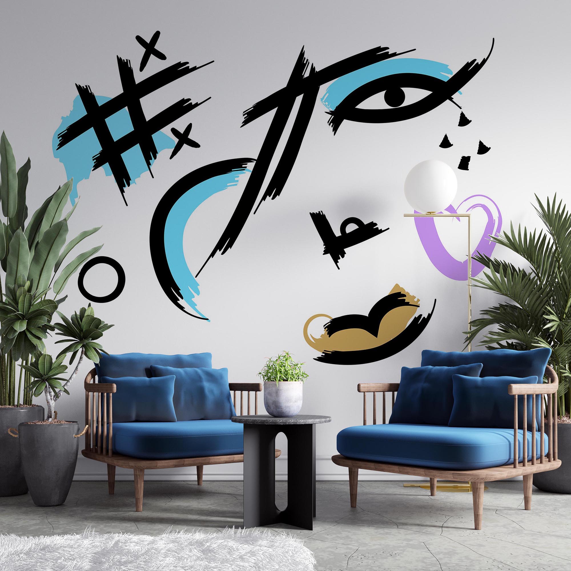 Umělecký výraz v živých tahy