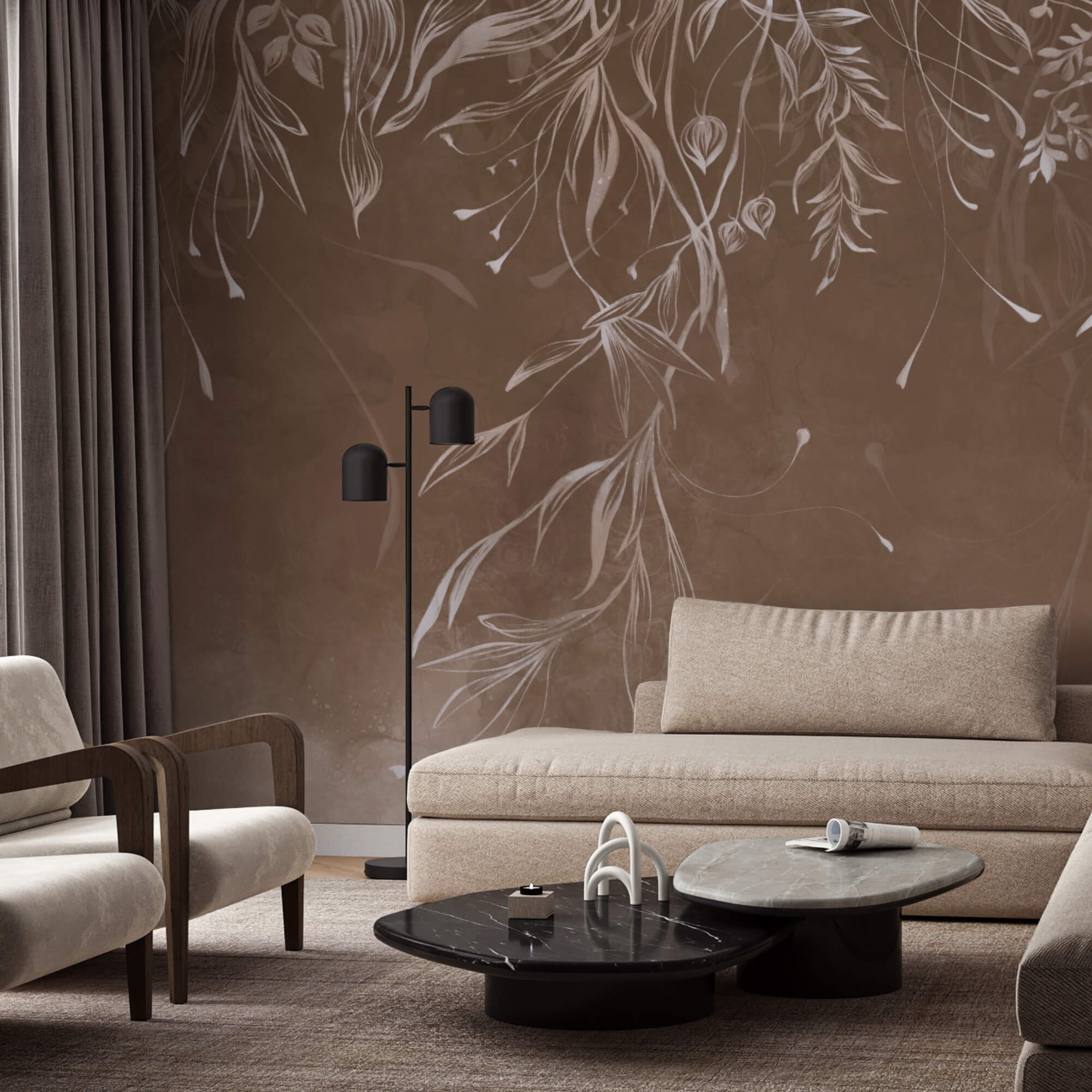 Jemné vzory v měkkých tónech