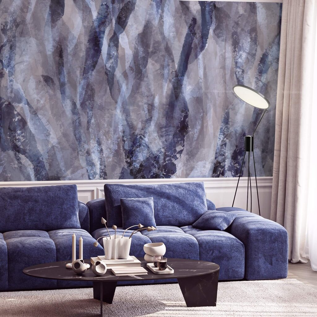 Vířící vlny jemných barevných odstínů