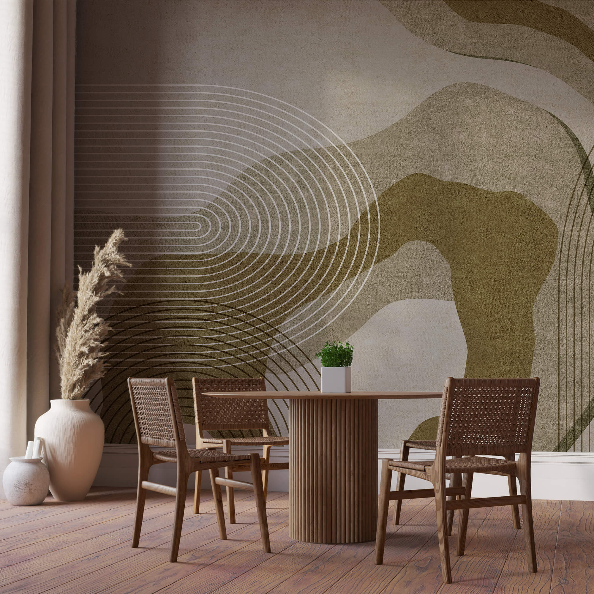 Abstraktní křivky a linie v harmonii