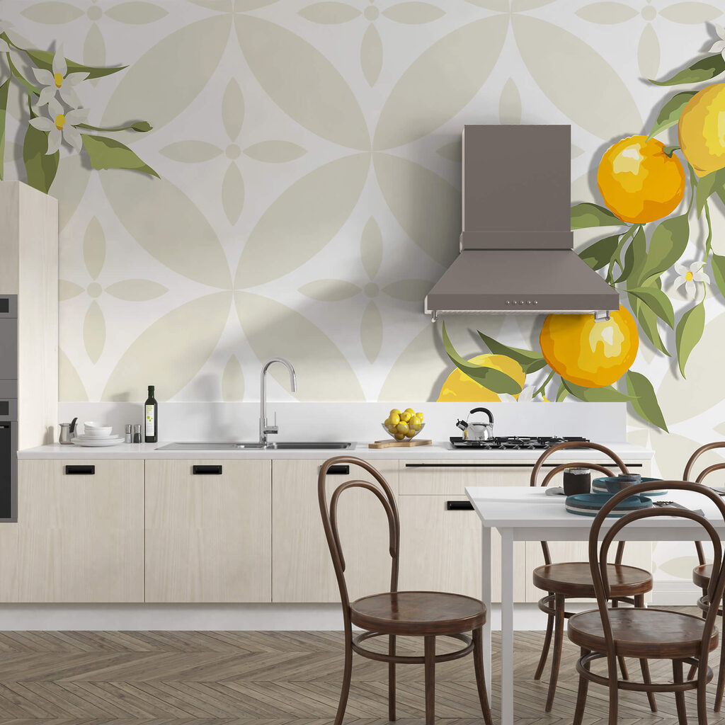 Žluté plody na větvi