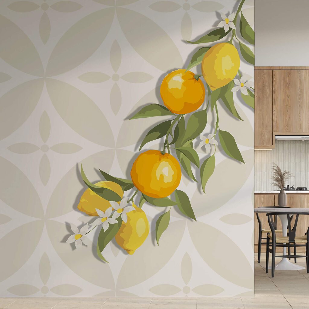 Žluté plody na větvi