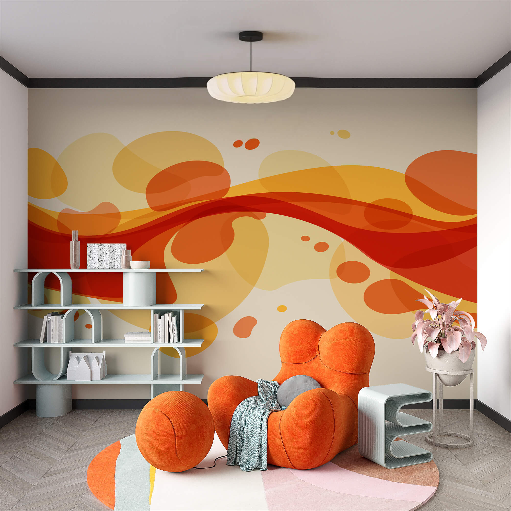 Červené a žluté víry