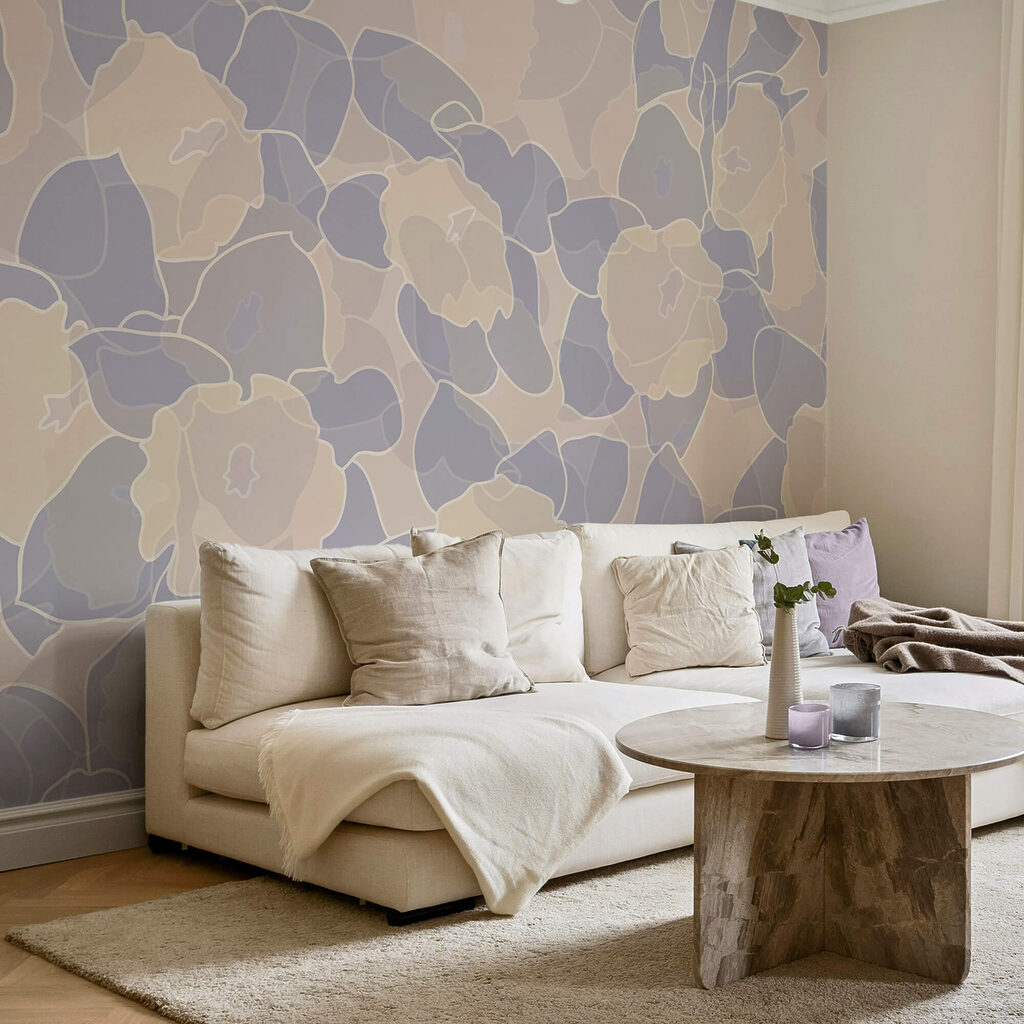 Vzor květů a listů