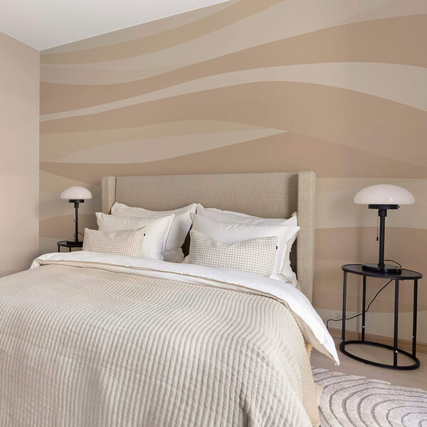 Hnědý a bílý vlnitý vzor Hnědý a bílý vlnitý vzor