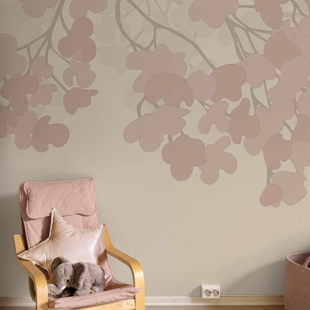 Růžové květy na bílém pozadí Růžové květy na bílém pozadí