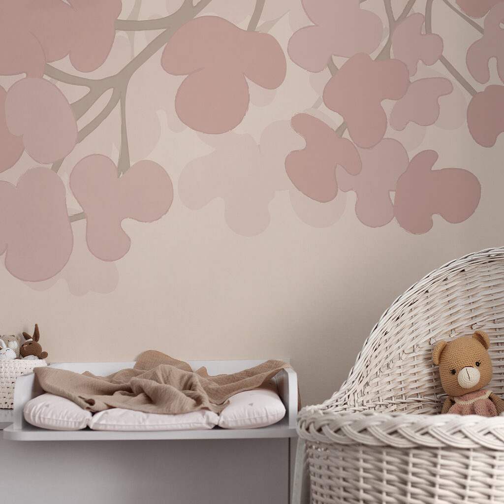 Růžové květy na bílém pozadí Růžové květy na bílém pozadí