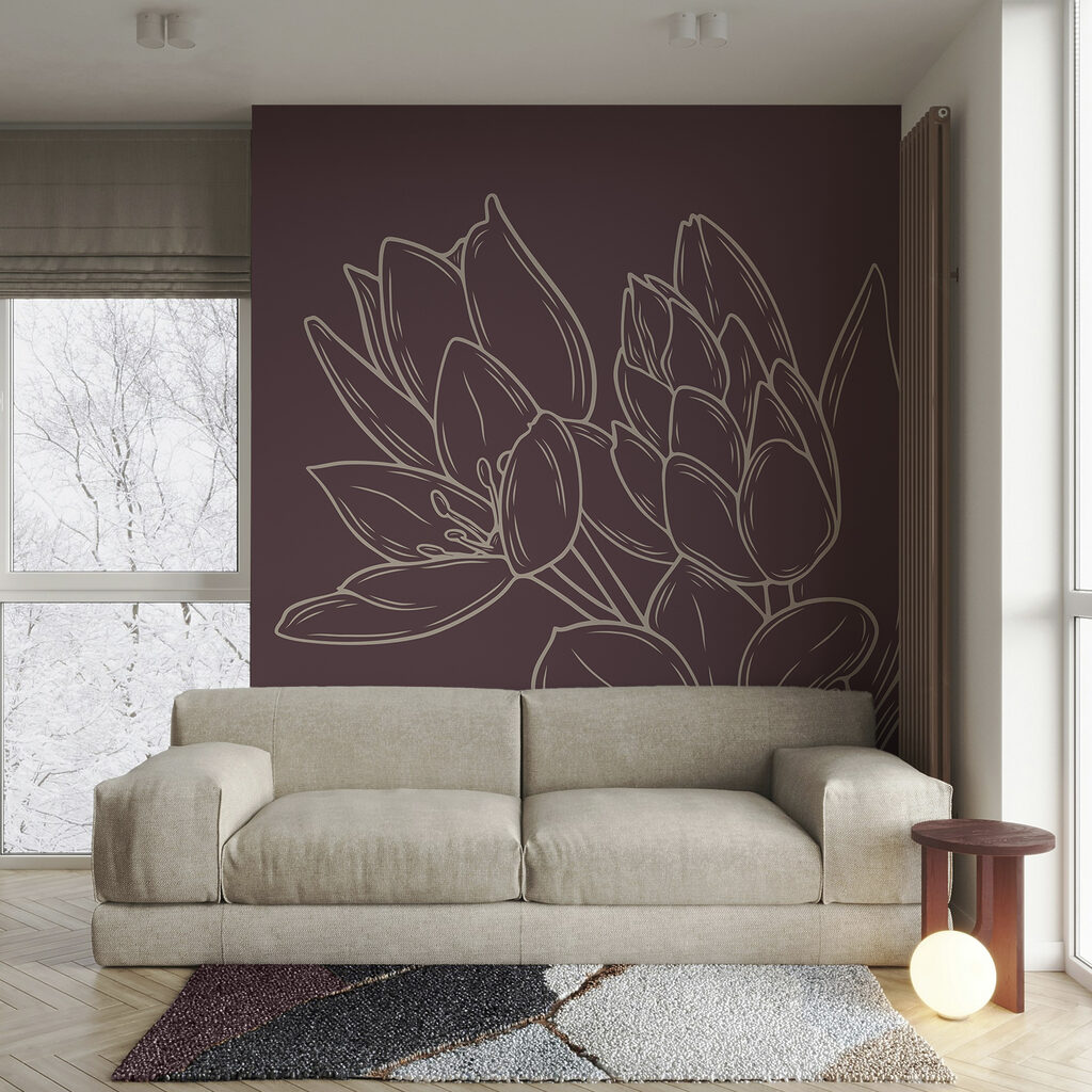 Jemné květy na bohatém pozadí