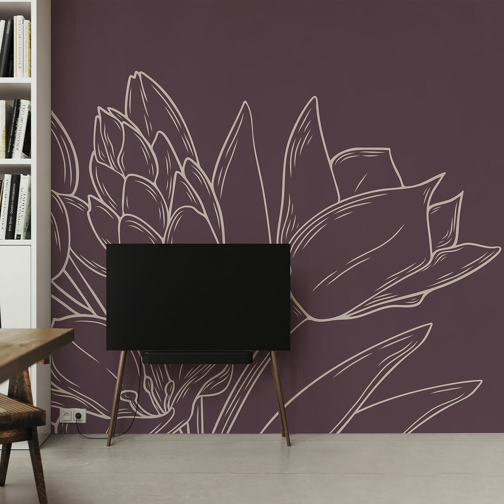 Jemné květy na bohatém pozadí