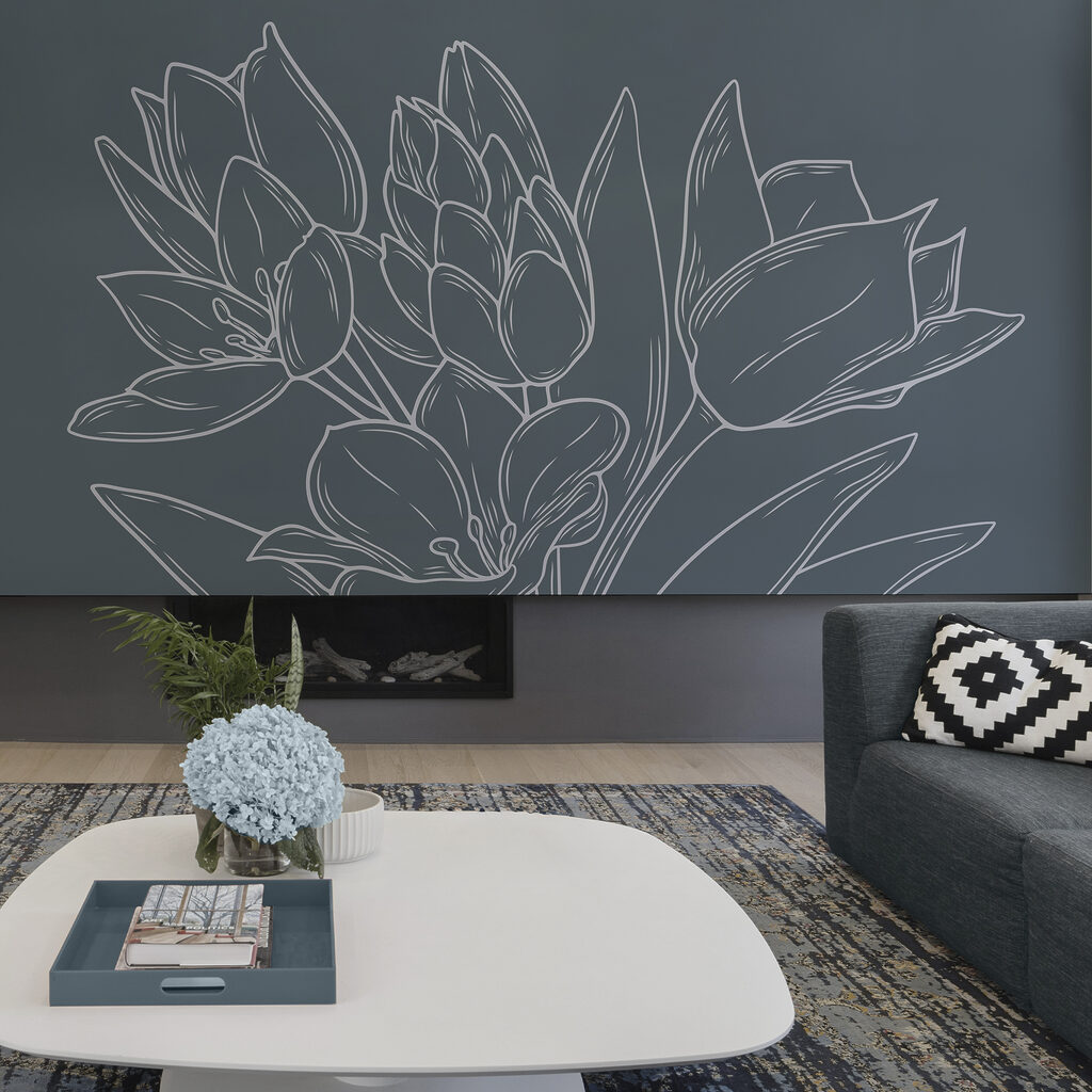 Jemné květiny na tmavém pozadí Jemné květiny na tmavém pozadí