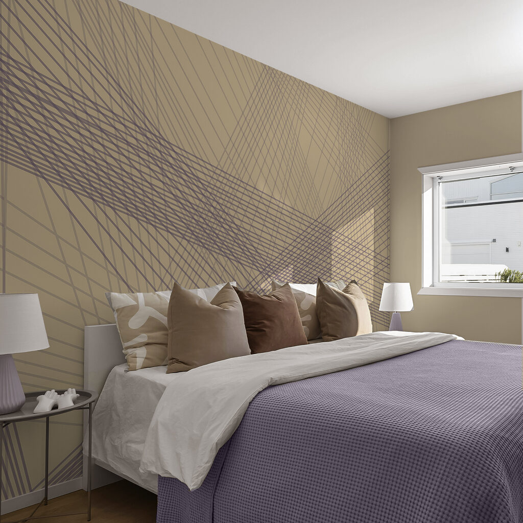 Abstraktní linie v uklidňujících barvách Abstraktní linie v uklidňujících barvách