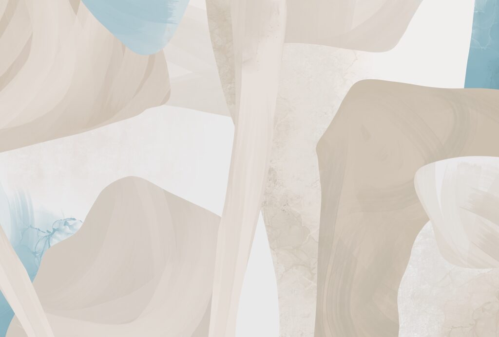 Abstract shapes in soft colors