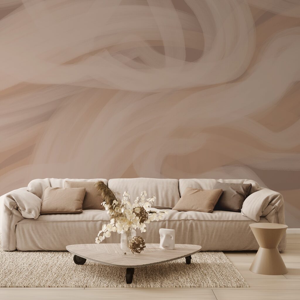 Měkké vlny v teplých tónech