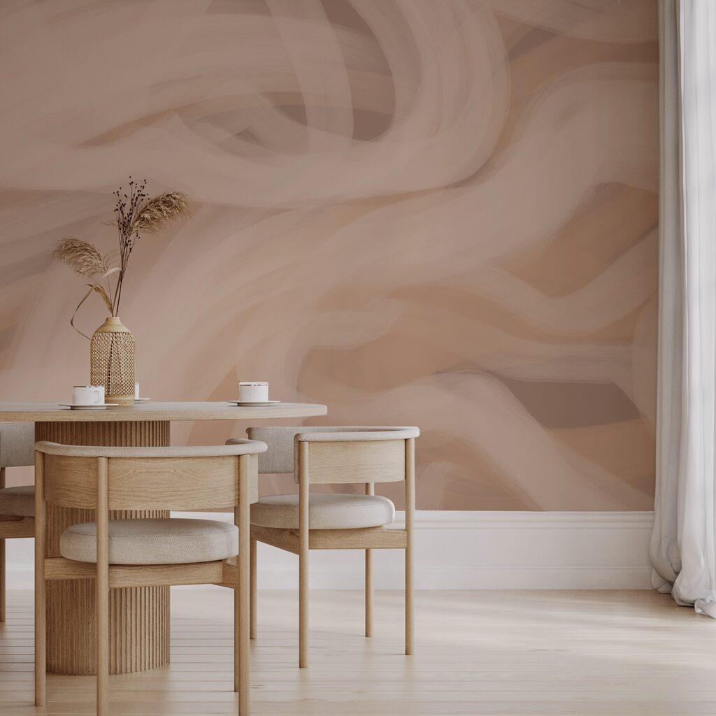 Měkké vlny v teplých tónech