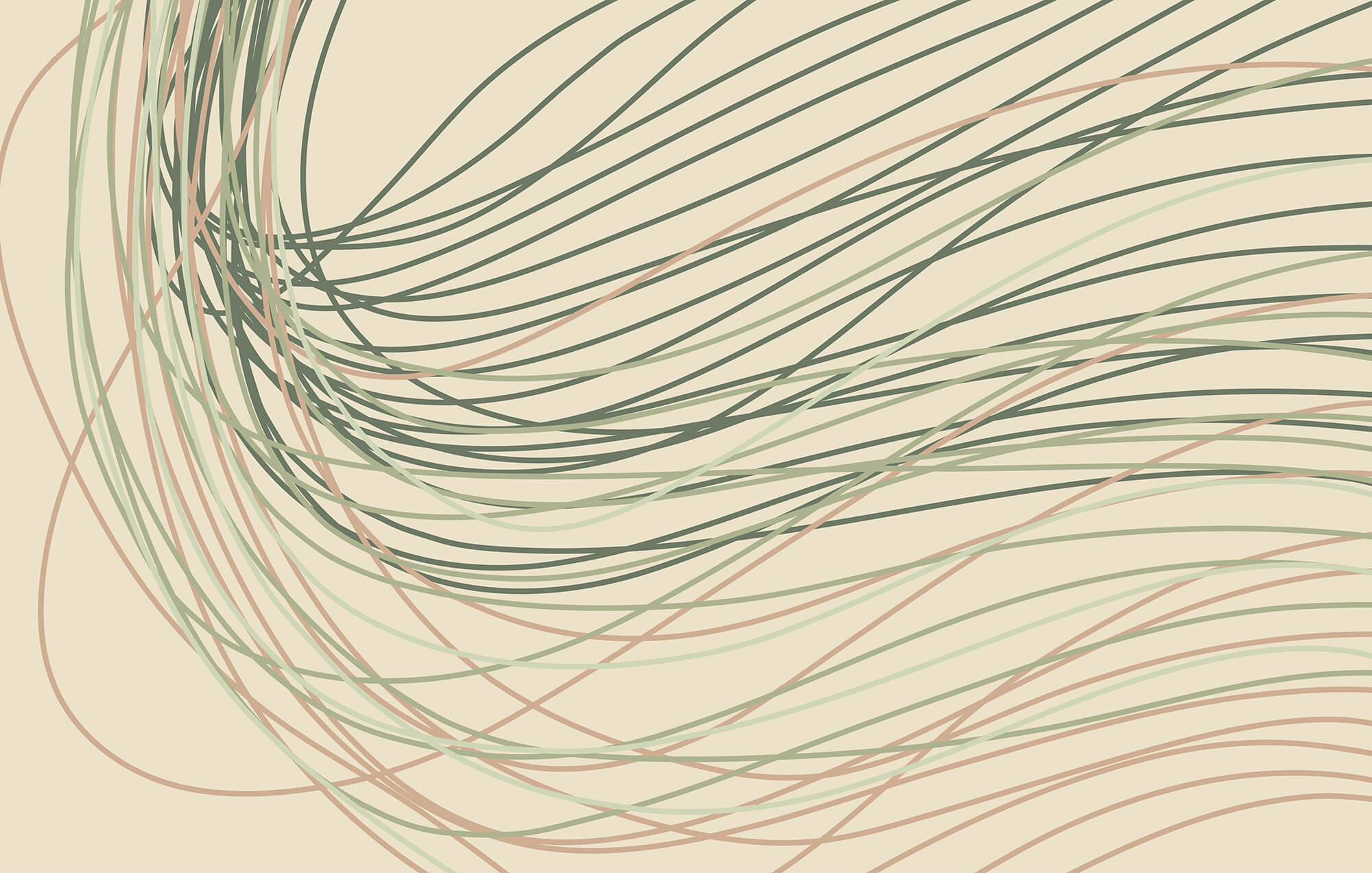 Flowing lines in soft pastel tones